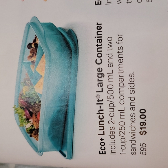 Tupperware Large Eco Lunch it New - Picture 7 of 7